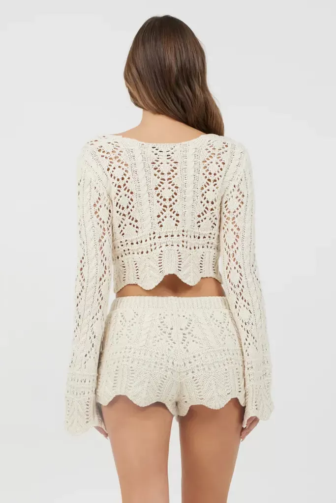 Crochet Long Sleeve Top