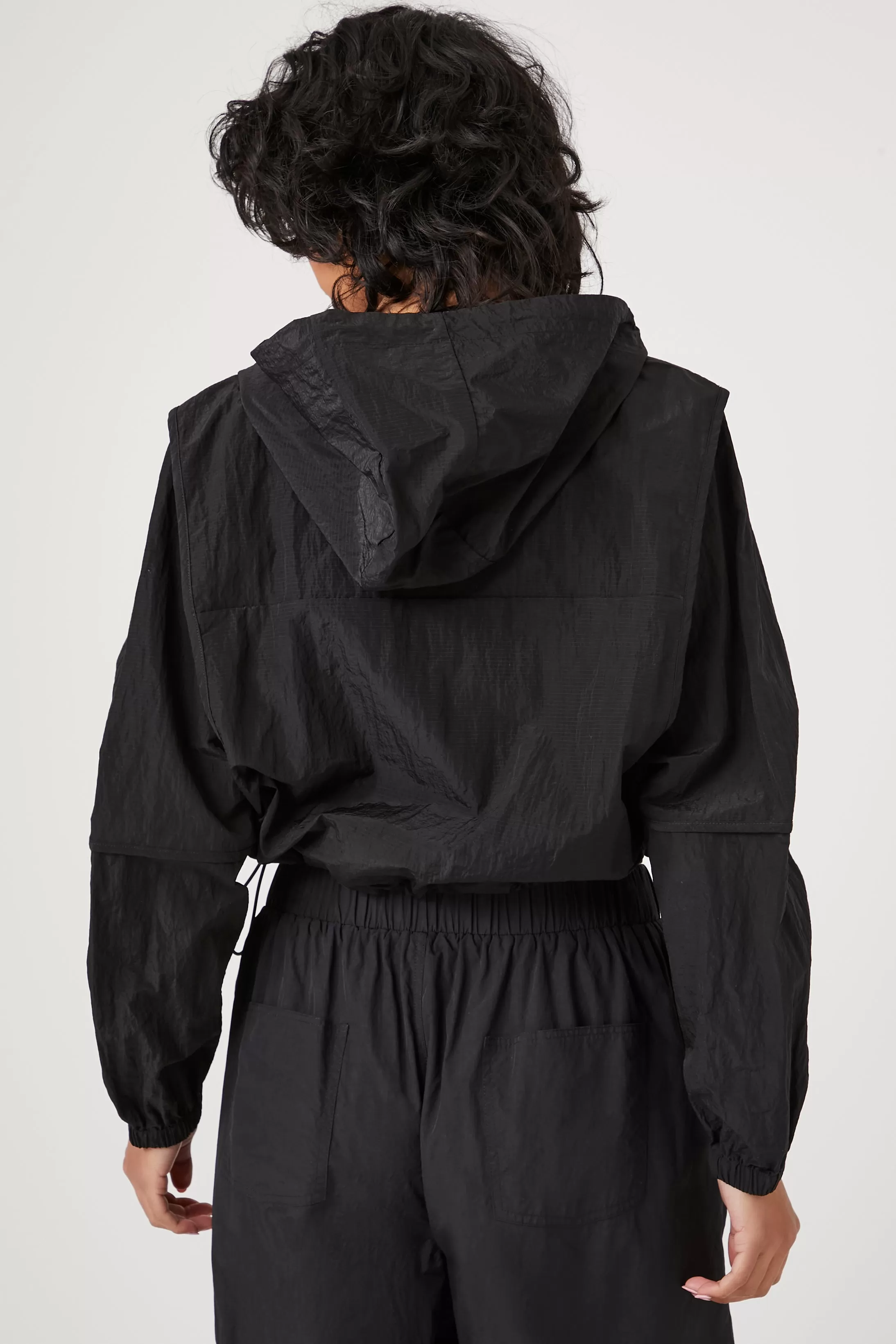 Cropped Windbreaker Jacket