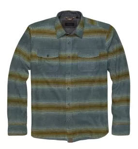 'Dakota Grizzly' Men's Bowie Arctic Fleece Button Down - Agave