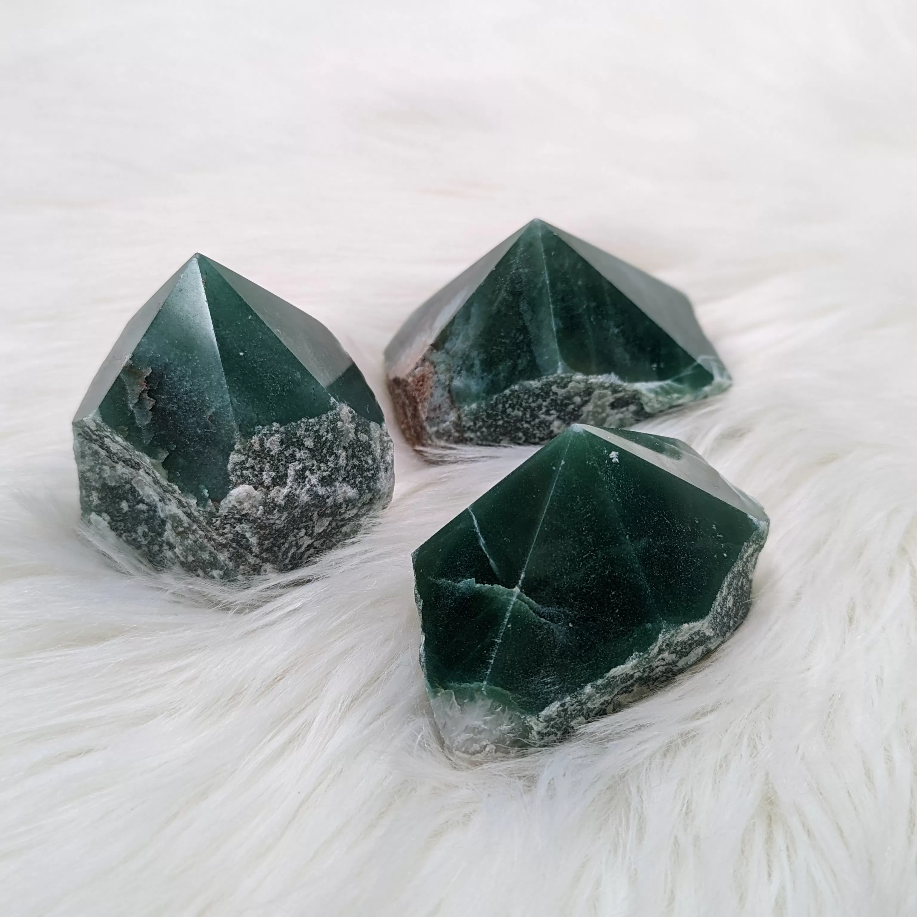 Dark Green Aventurine Polished Generator Point #2