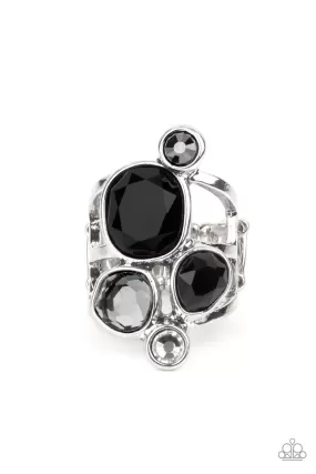 Demandingly Duchess - Black Paparazzi Ring