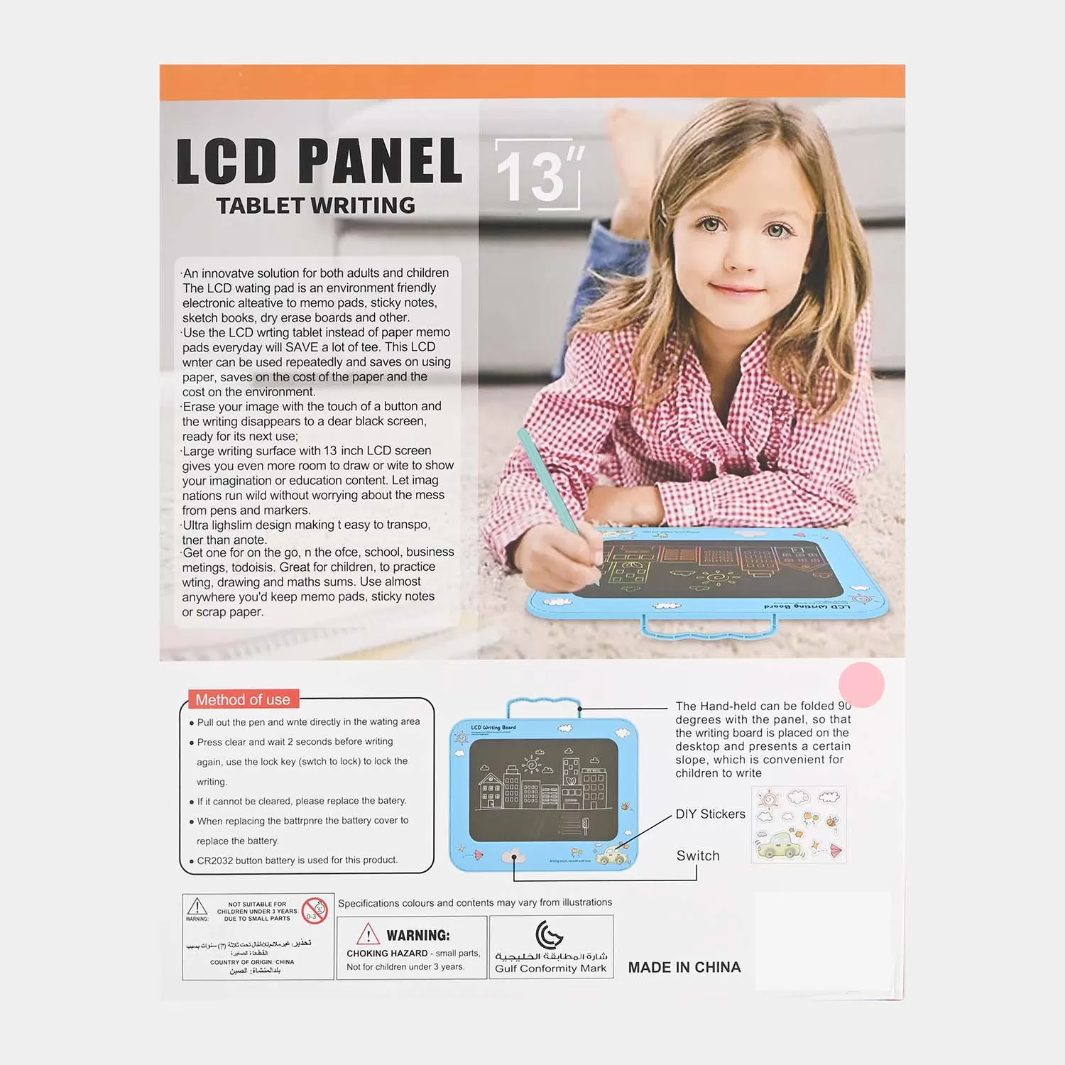 Digital LCD Writing Graphics Tablet with Pen 13inch