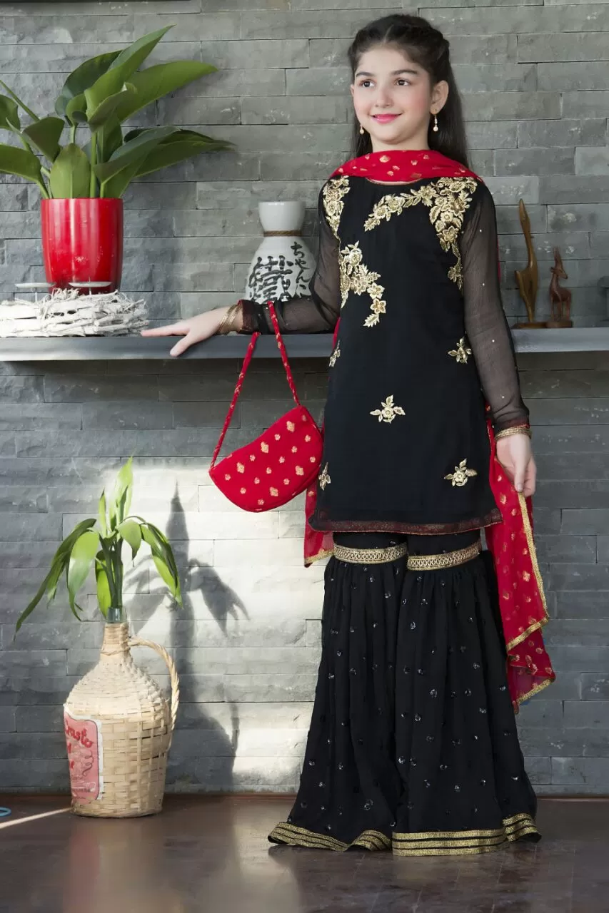 Embroidered Ethnic Gharara Suit | GFC16 | G627