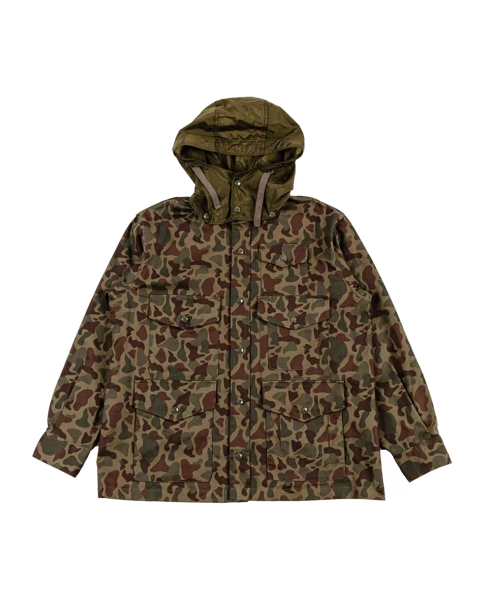 Engineered Garments Cruiser Jacket Olive Camo 6.5oz. Flat Twill