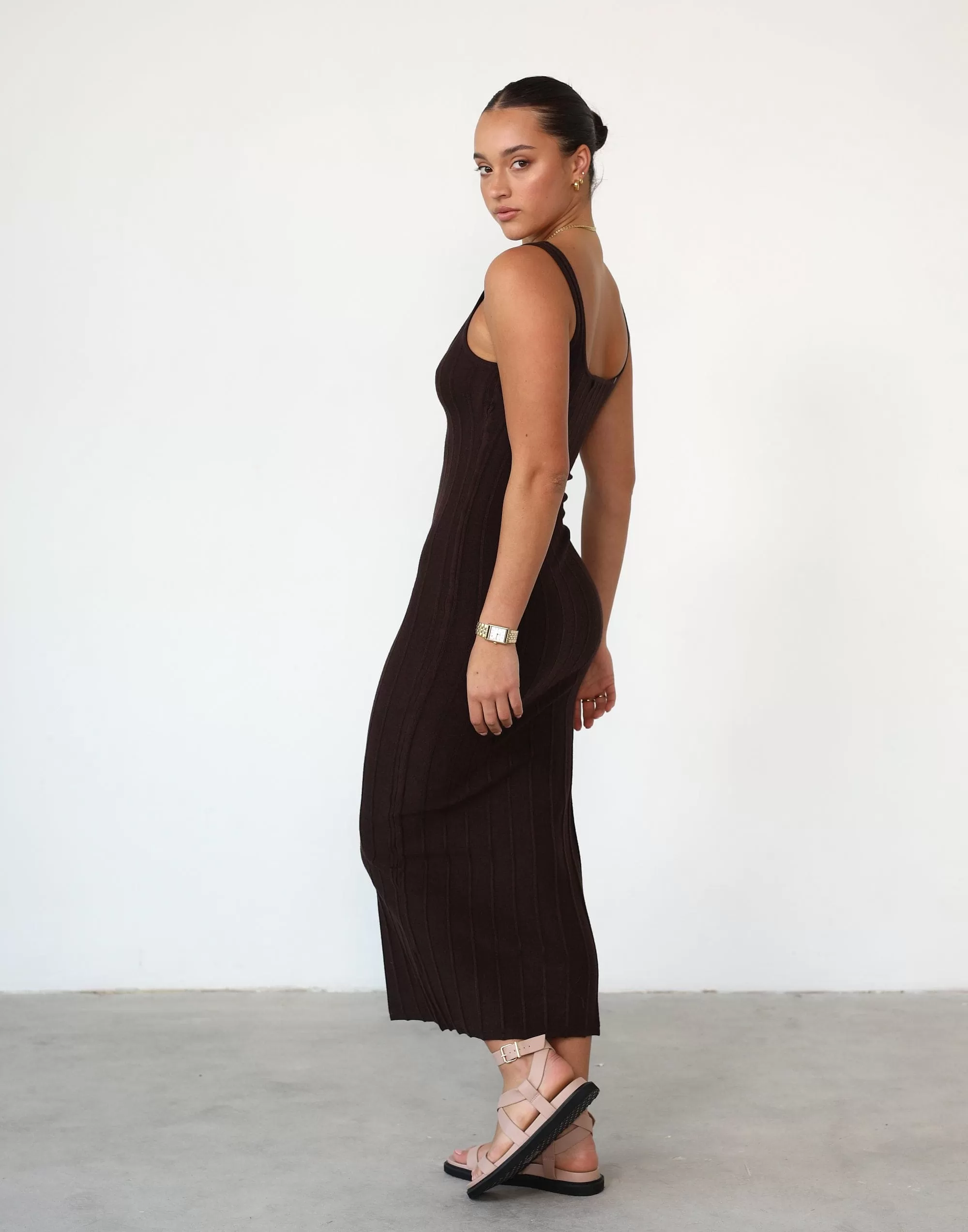 Ephemeral Maxi Dress (Chocolate)