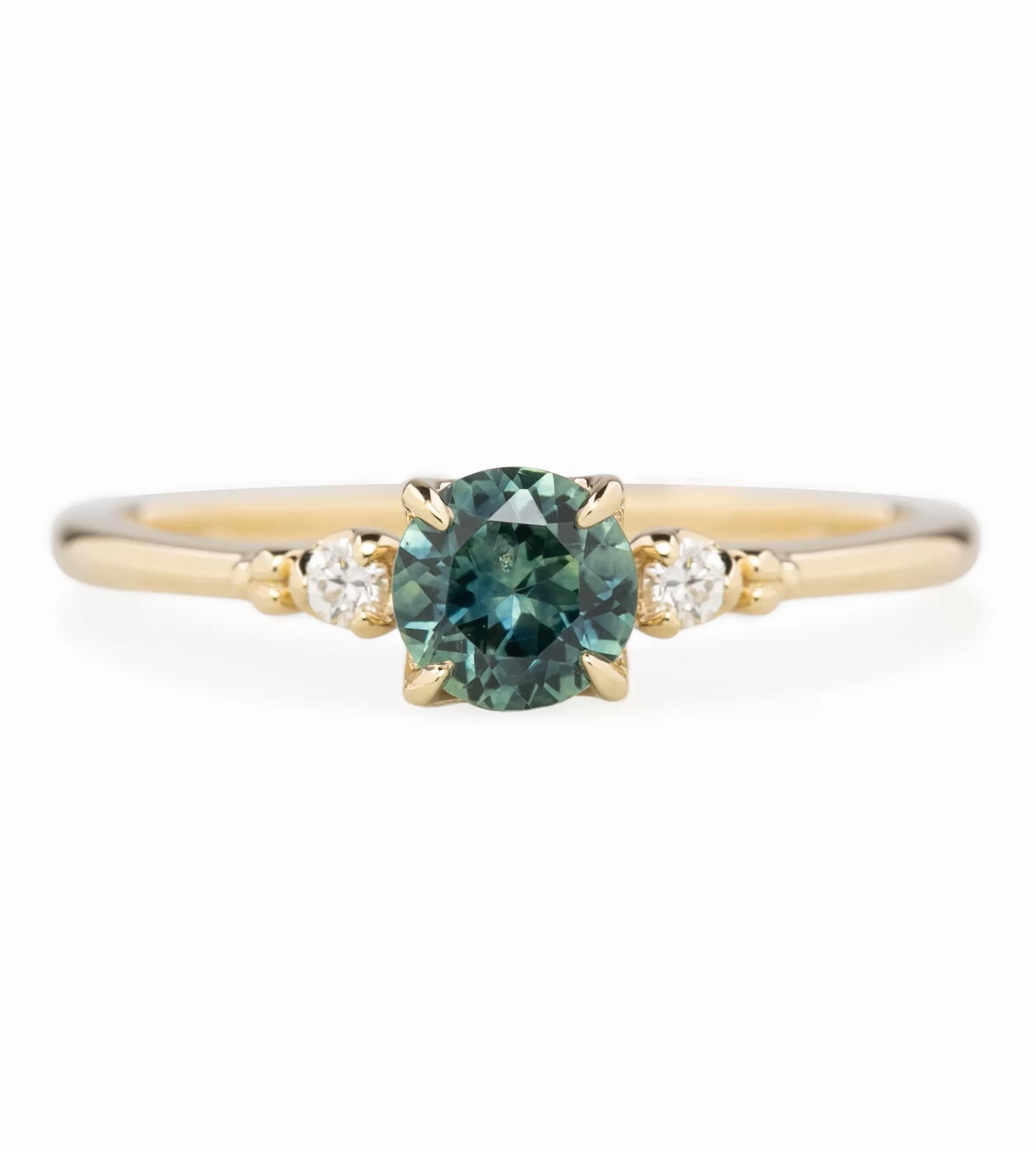 Estel Ring 0.60ct Montana Sapphire 14K Yellow Gold