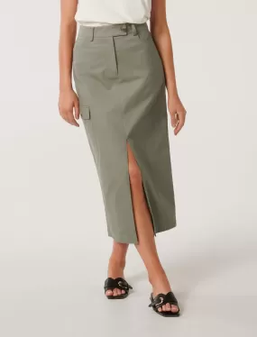 Evelyn Split Midi Skirt