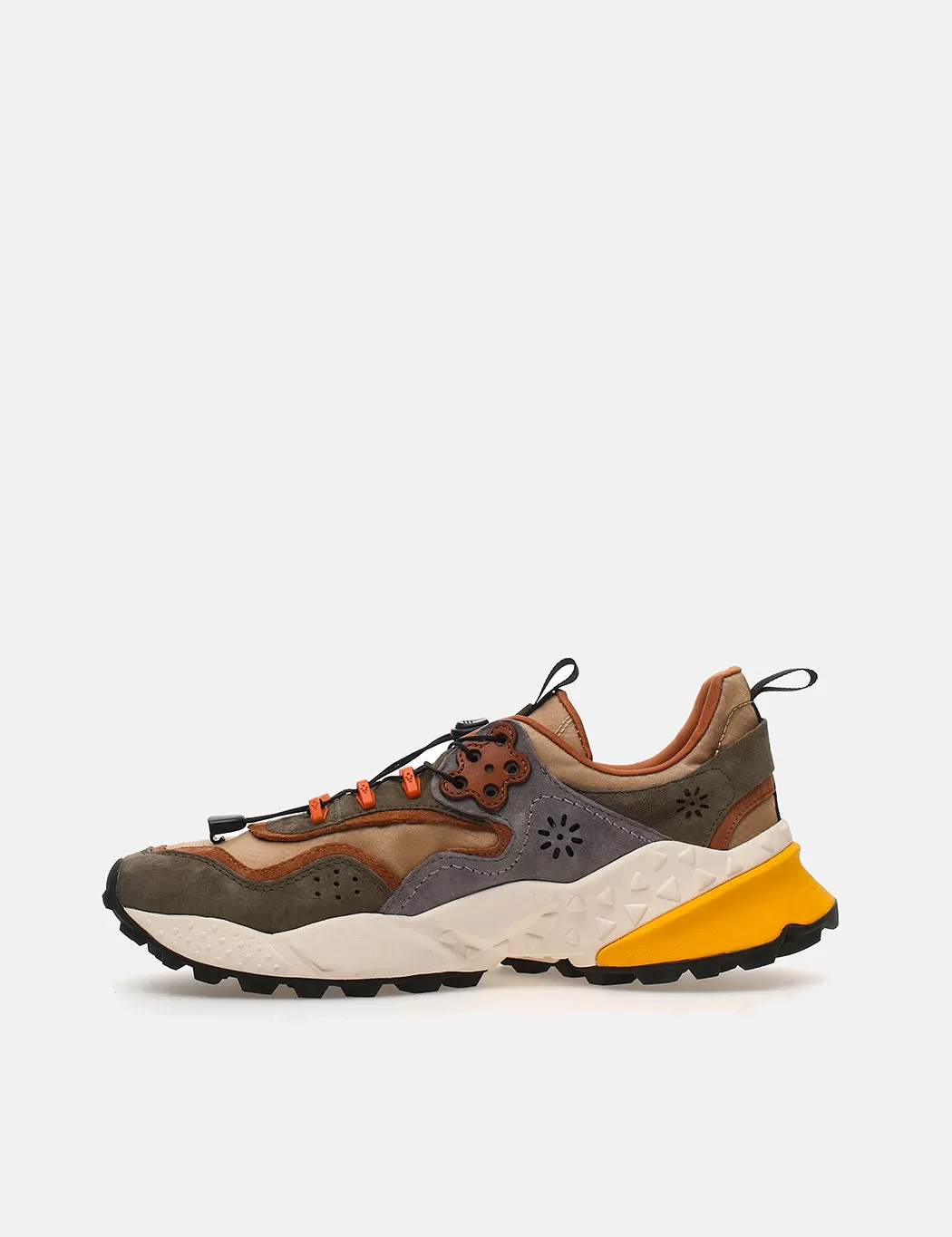 Flower Mountain Koetsu (Cow Leather/Nylon) - Tan/Grey