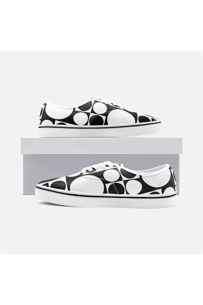 Geo Revolution Unisex Canvas Sneakers