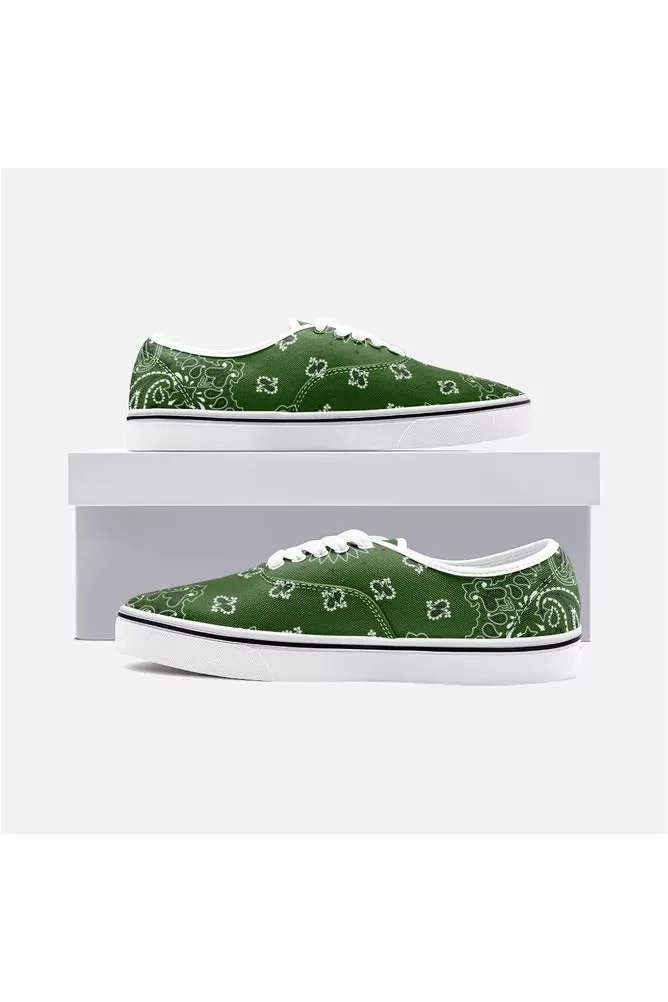 Go Green Bandana Unisex Canvas Sneakers