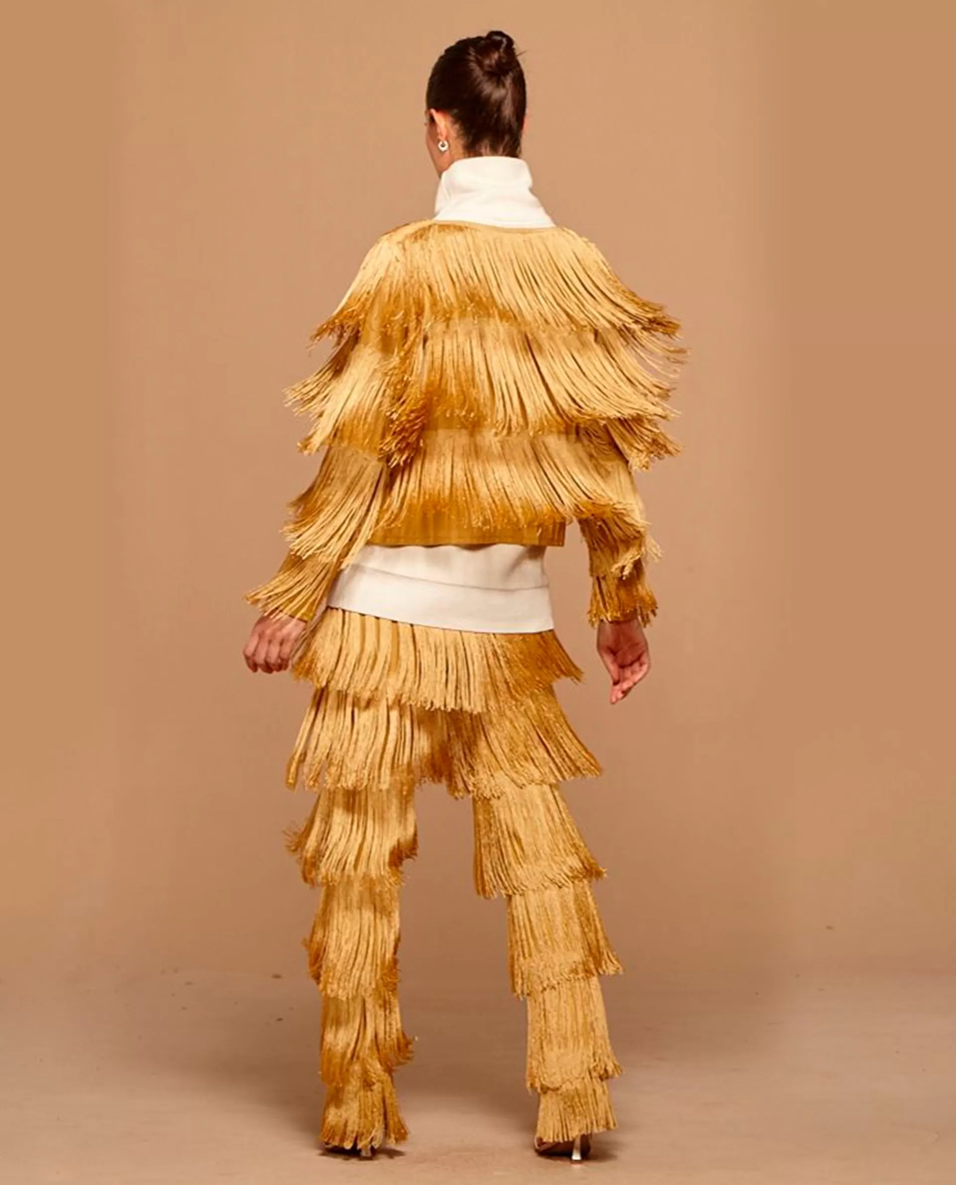 Gold Fringes Coat