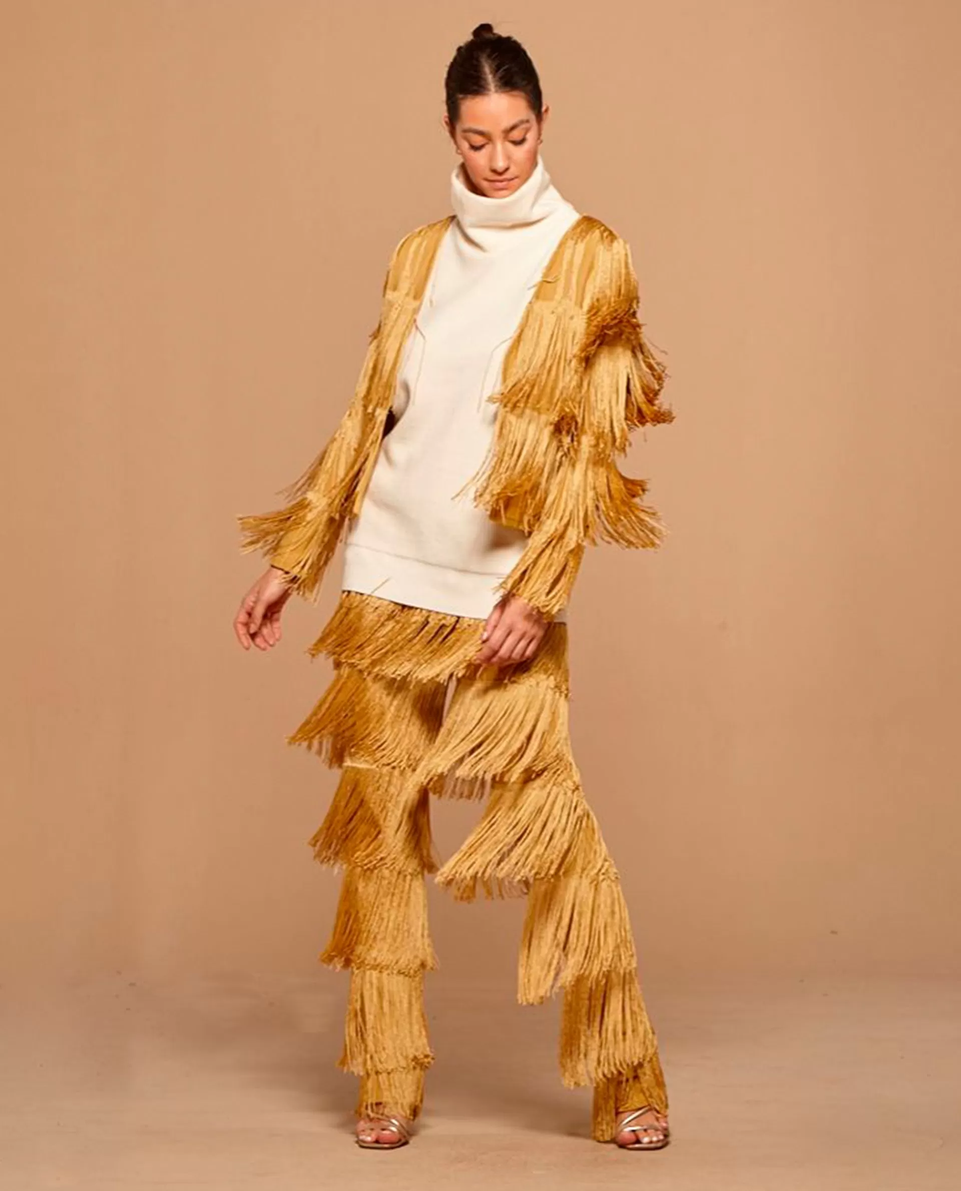 Gold Fringes Coat