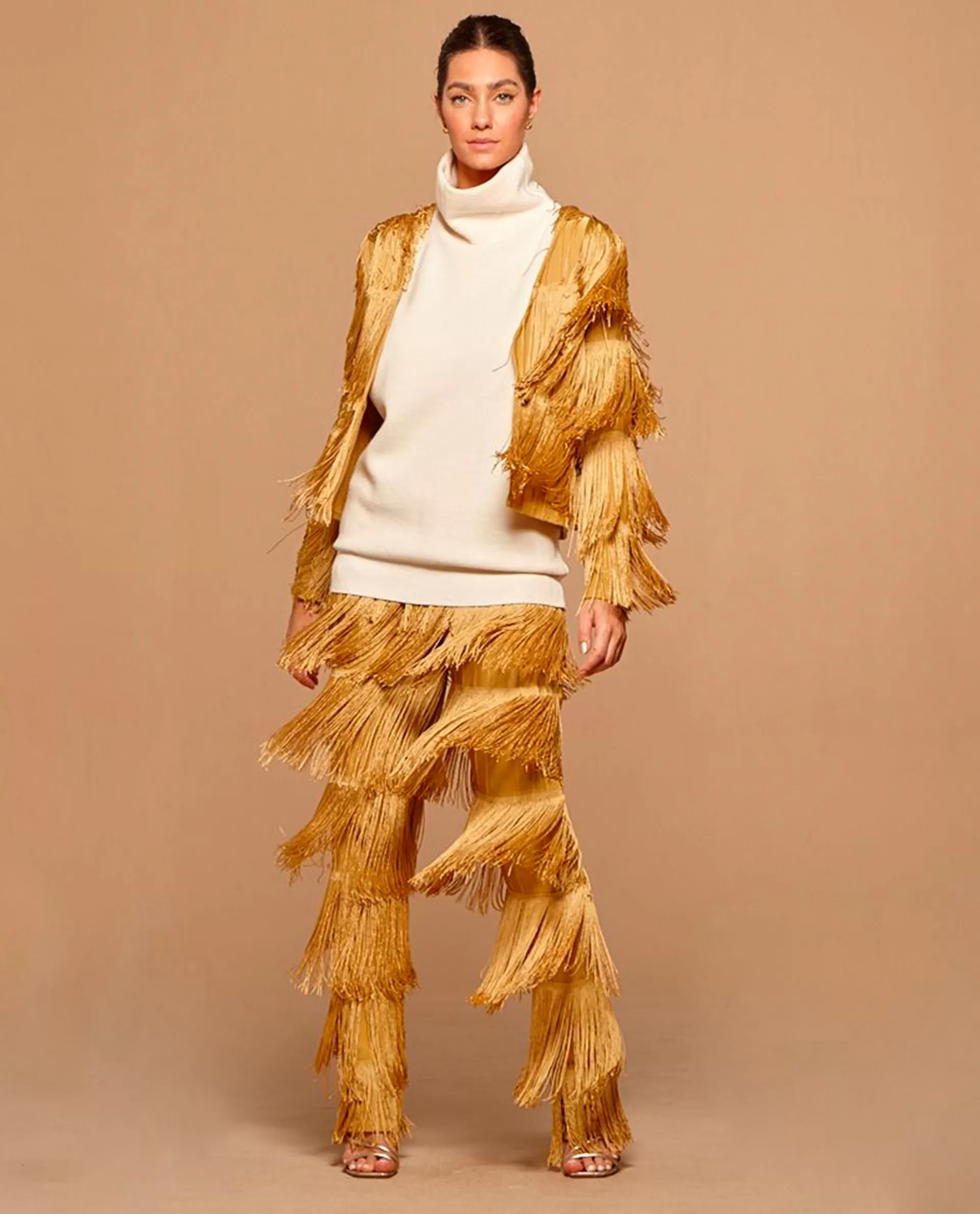 Gold Fringes Coat