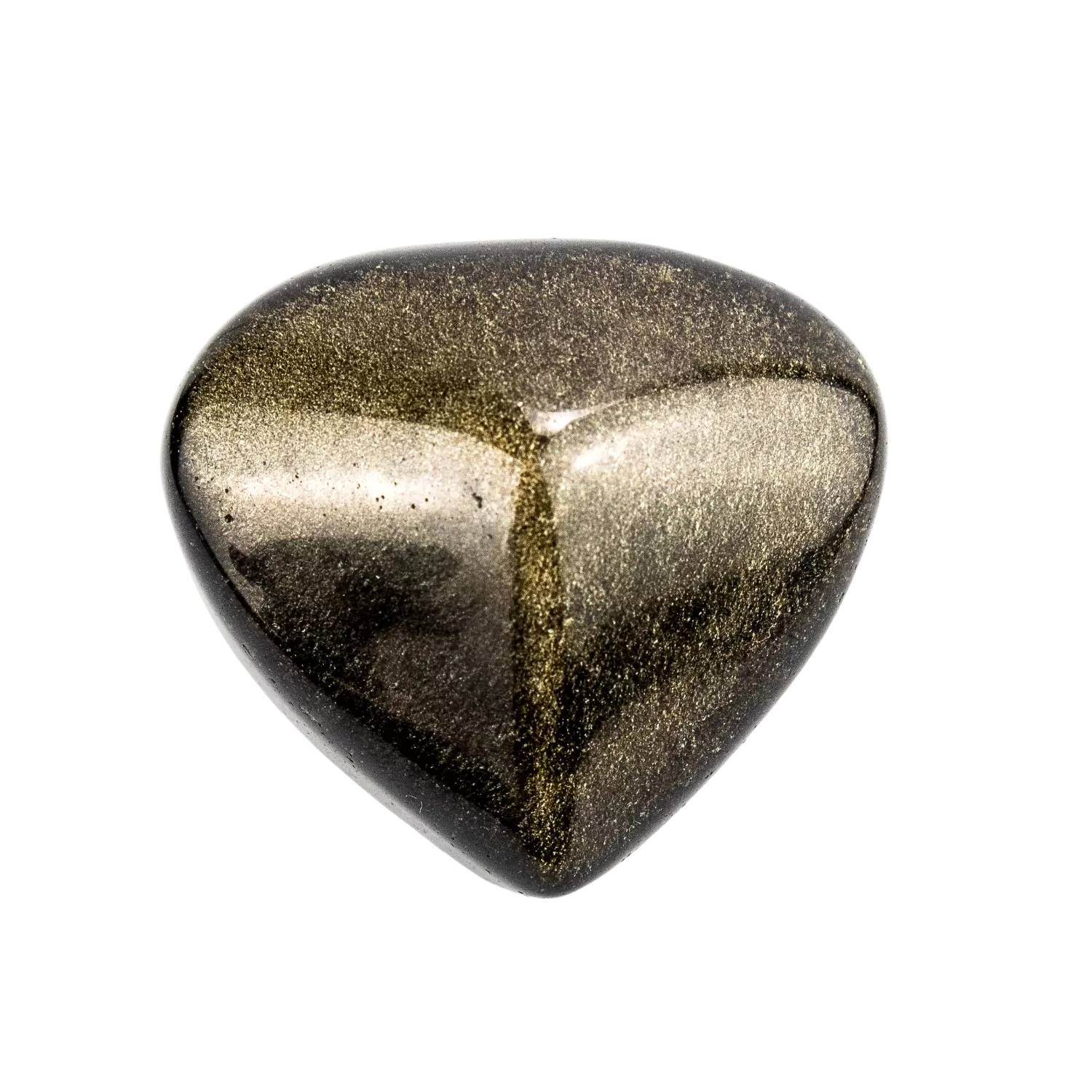 Golden Sheen Obsidian Heart