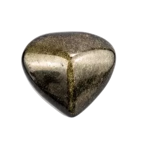 Golden Sheen Obsidian Heart