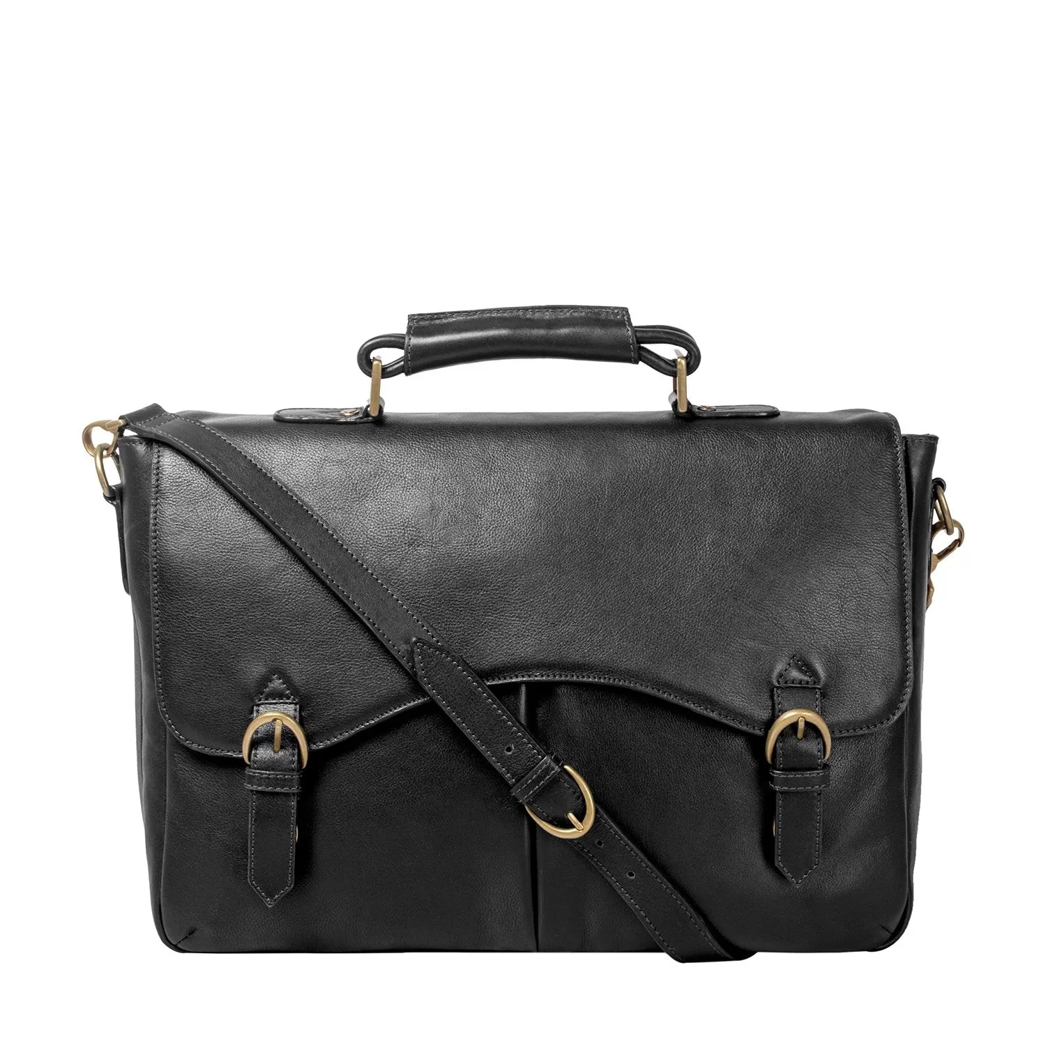 Hawkins Leather 15 Laptop Compatible Briefcase