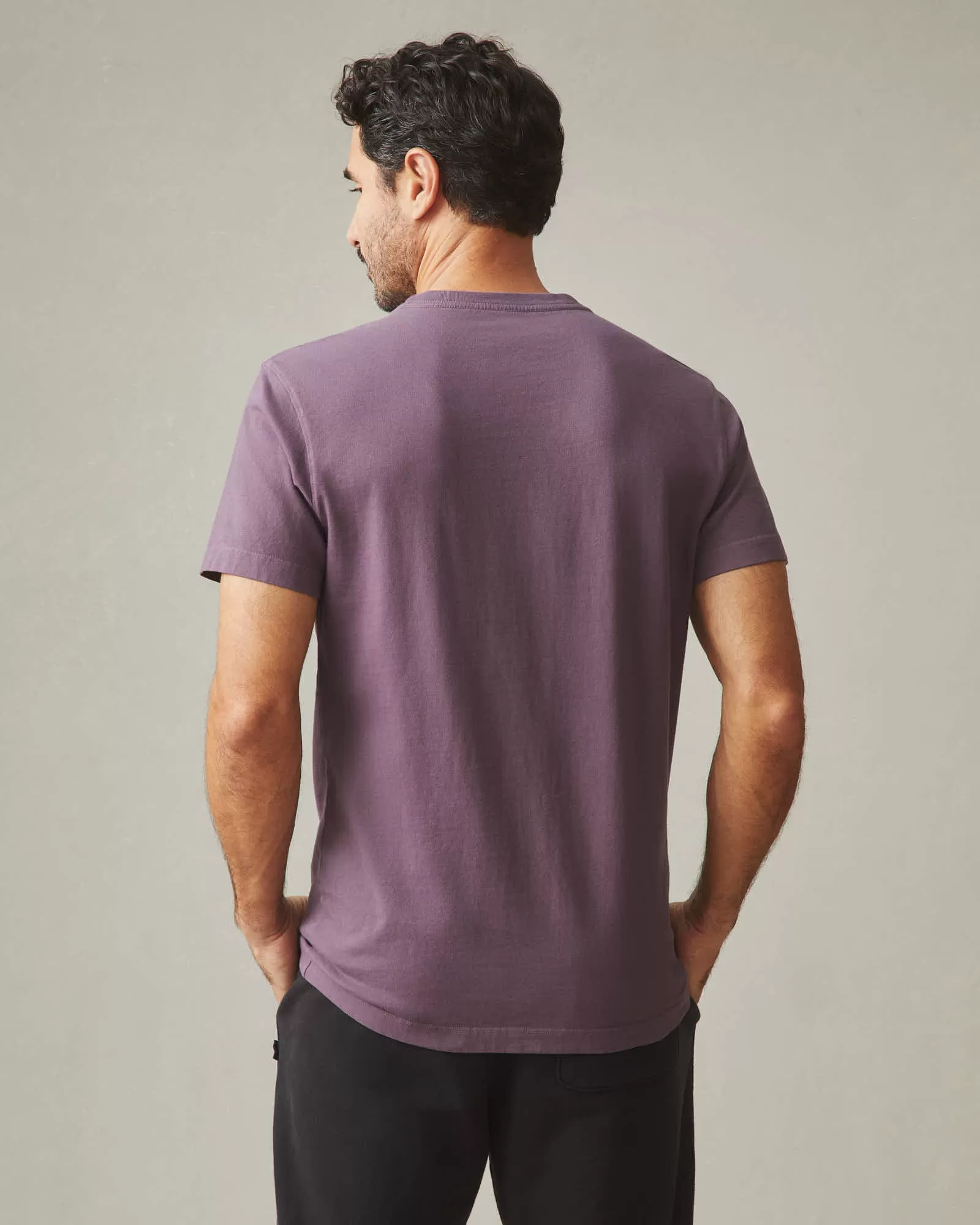 Heavyweight Pocket Tee - Black Plum