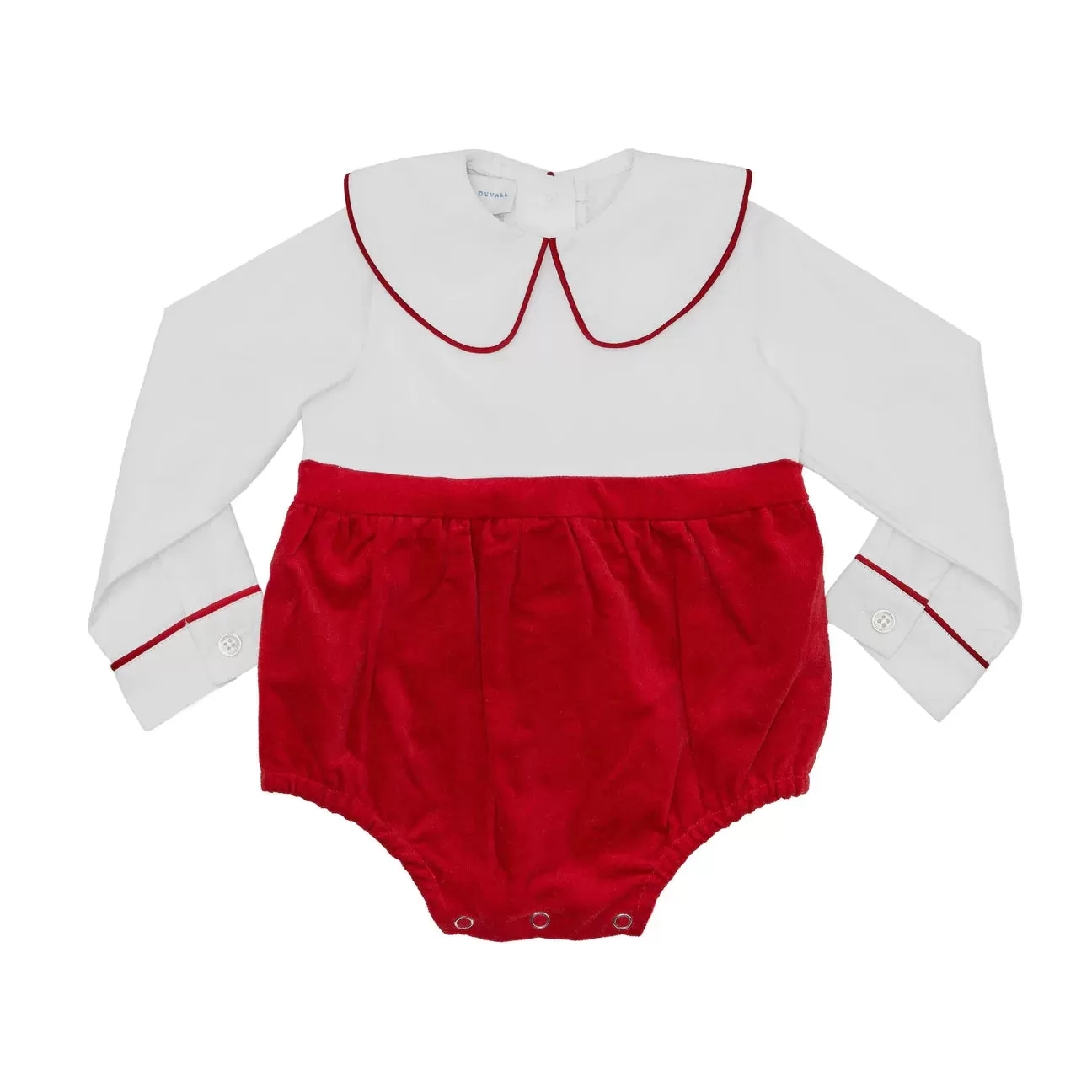 Henry Duvall - Long Sleeve Beau Bubble in Oxford Red Velvet