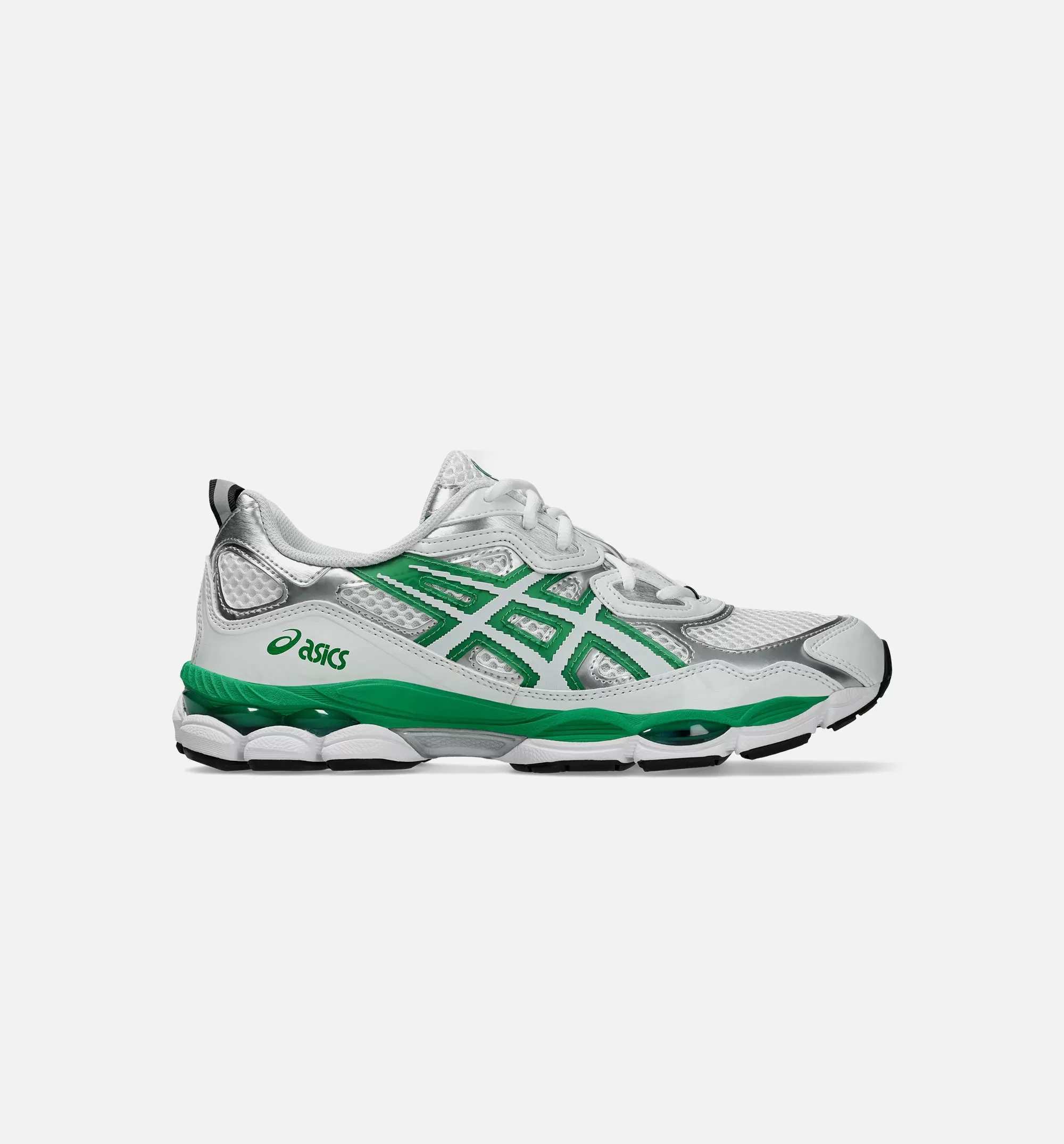 Hidden Gel NYC Mens Running Shoe - White/Green Limit One Per Customer