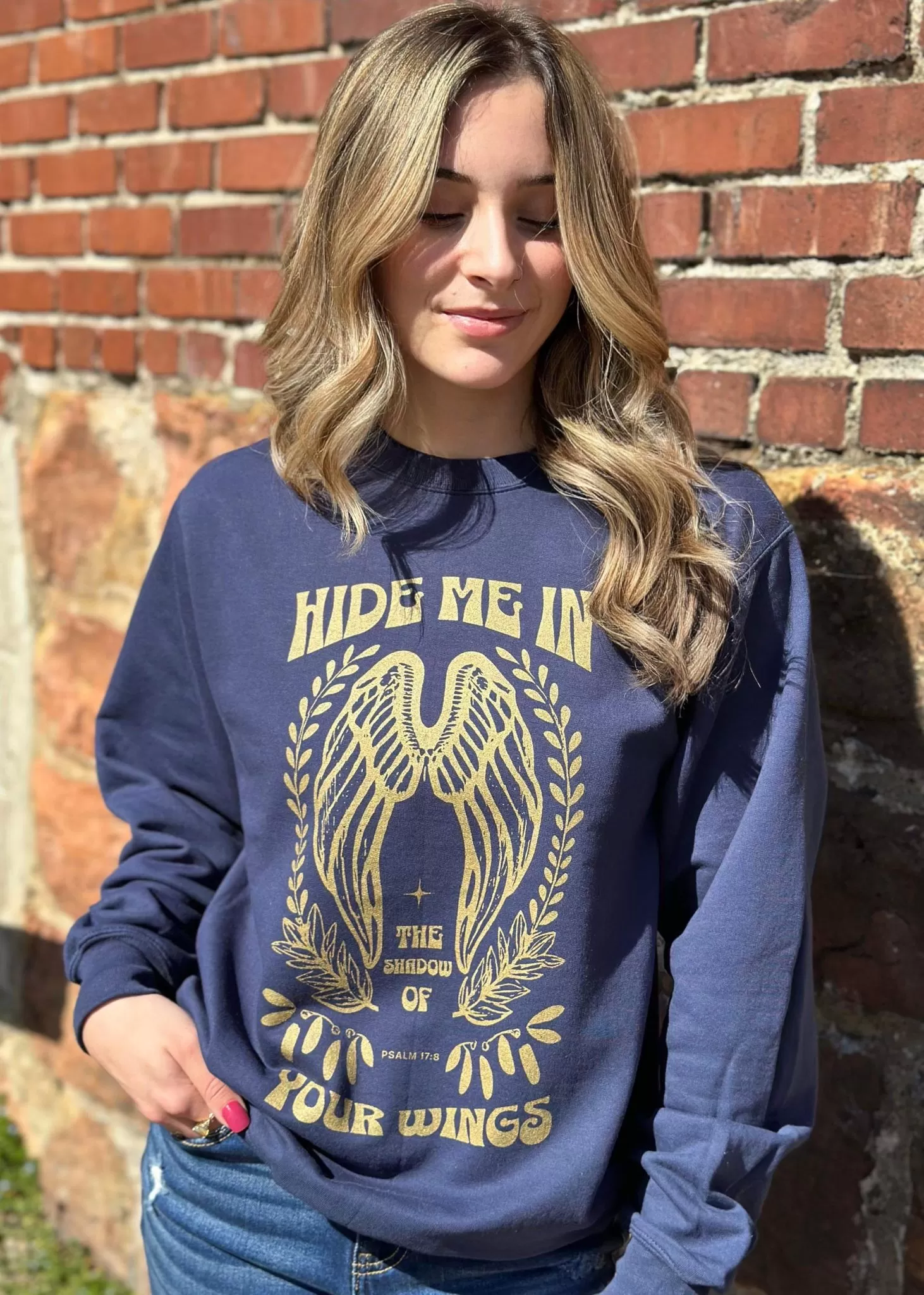 Hide Me in the Shadow of Your Wings Sweatshirt