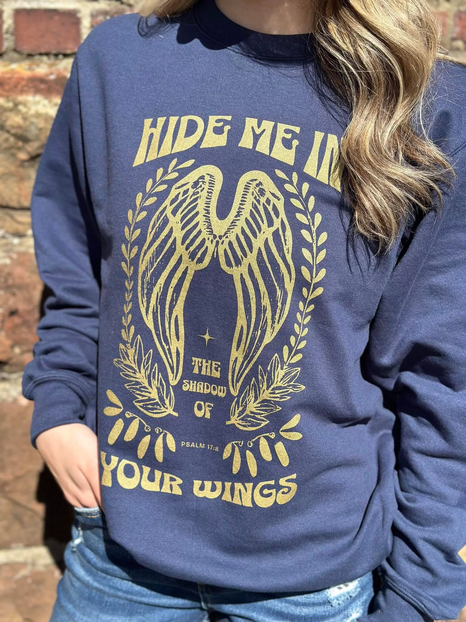 Hide Me in the Shadow of Your Wings Sweatshirt