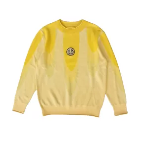 Honor The Gift Jacquard Drip Sweater Yellow