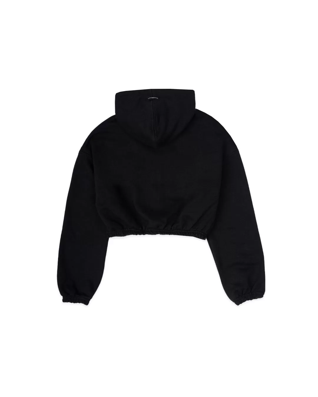 HOODIE CROP ENRESORTADO NEGRO