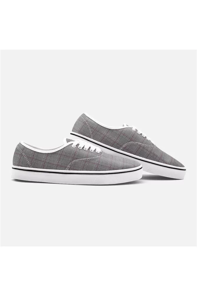 Houndstooth Unisex Canvas Sneakers