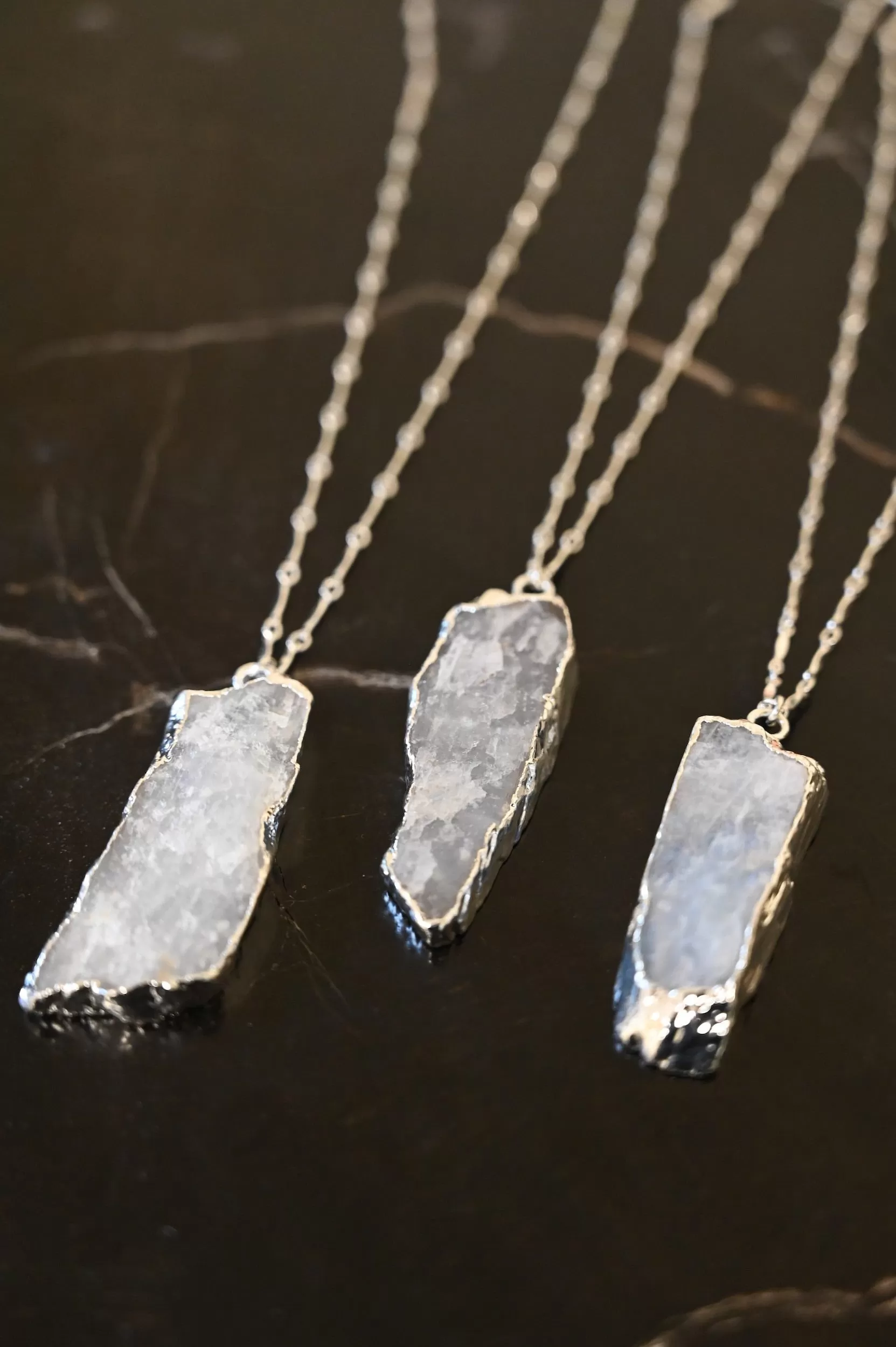 I Am Love Moonstone Silver Necklace