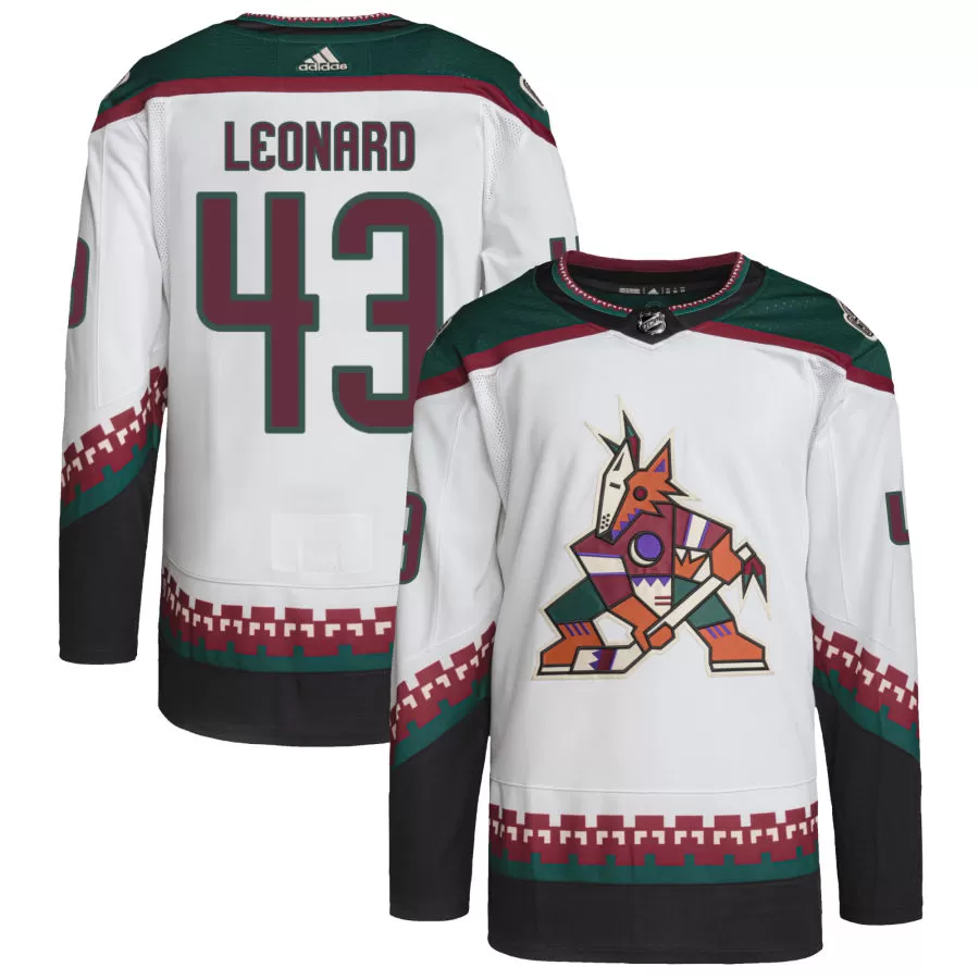 John Leonard Arizona Coyotes adidas Primegreen Authentic Pro Jersey - White