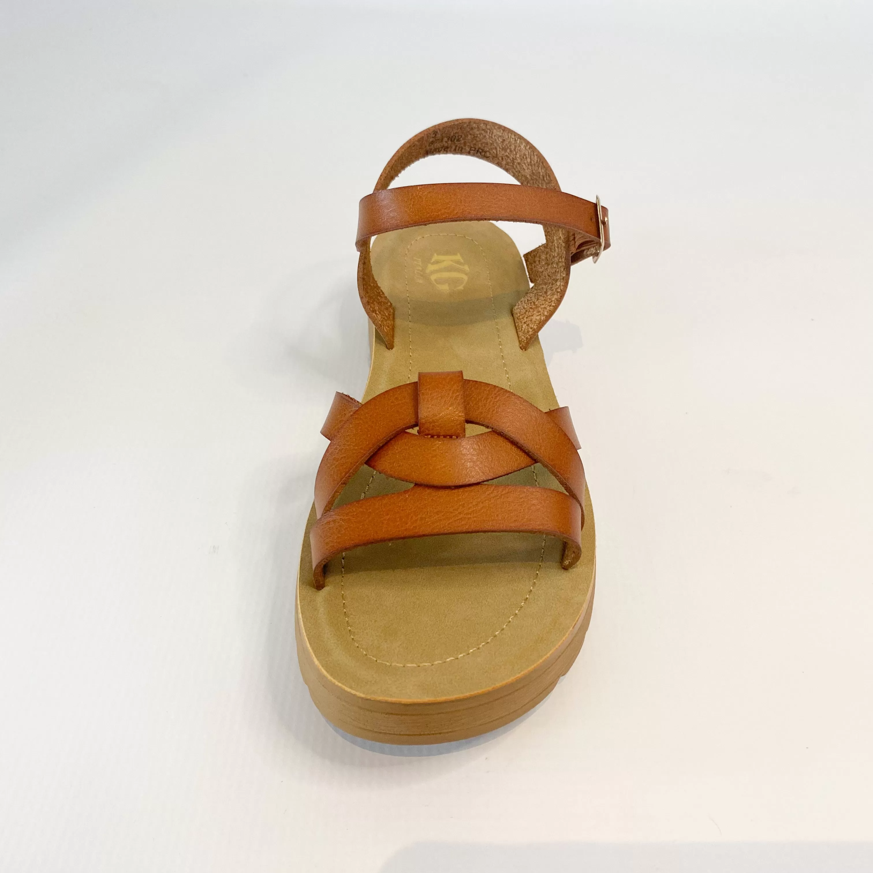 KG tan strappy sandal