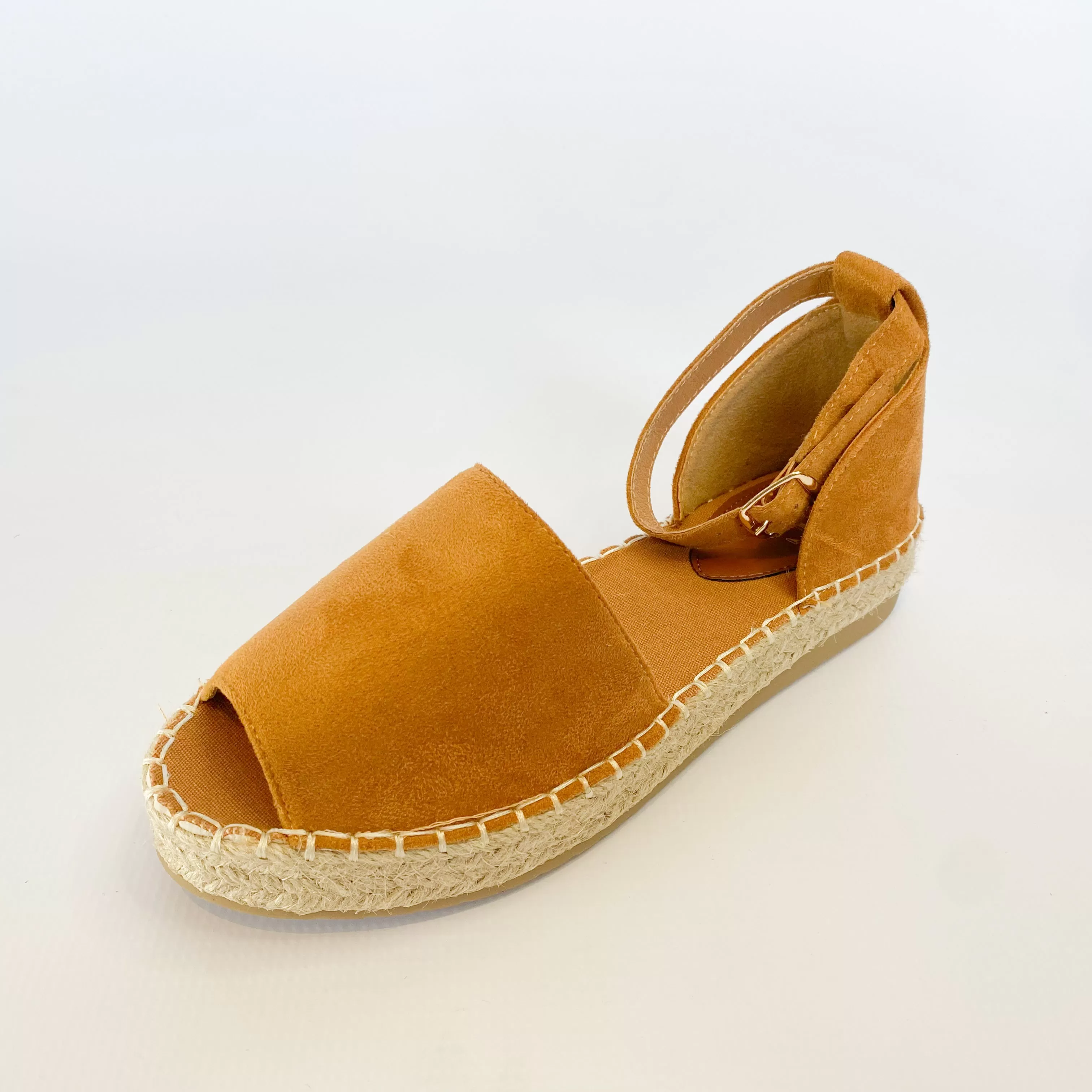 KG tan suede espadrille platform