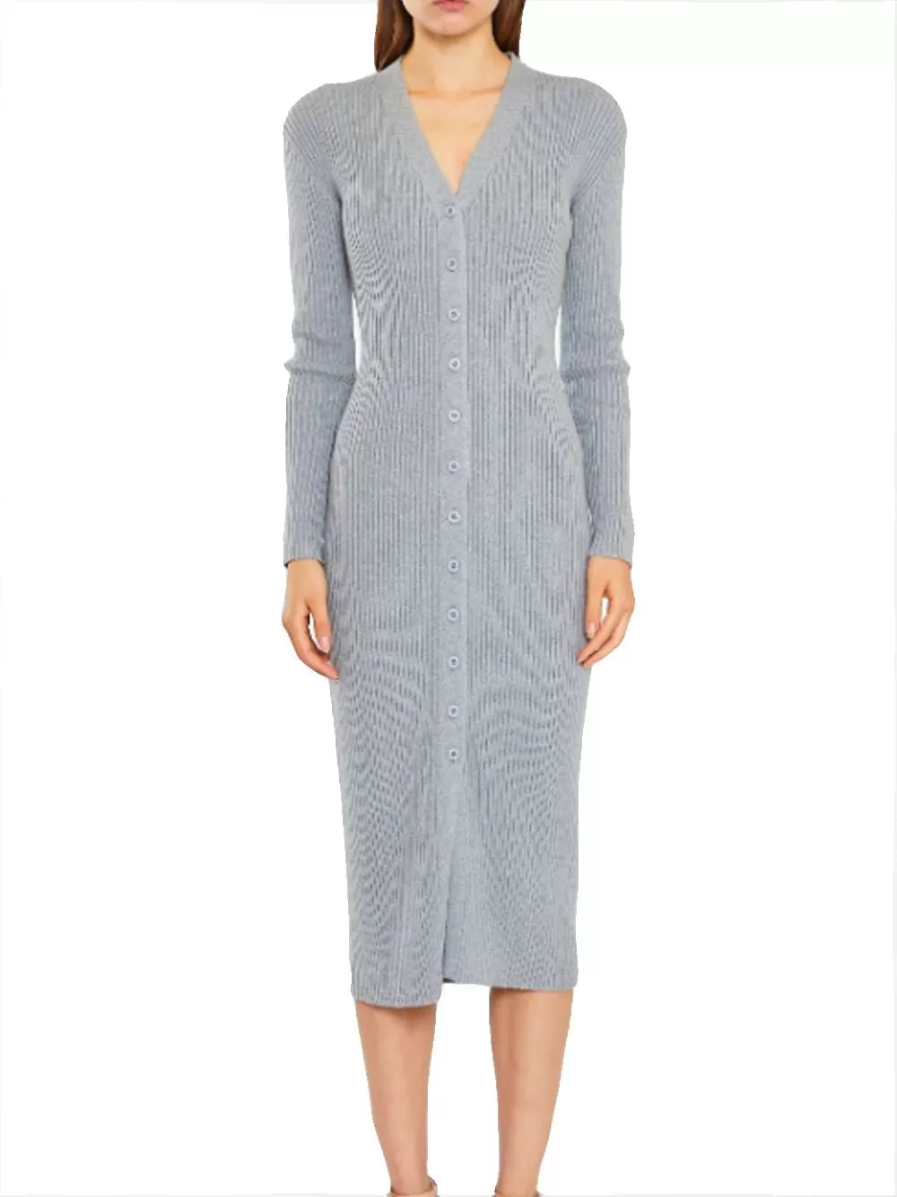 Ladies Dress - Grey Marl