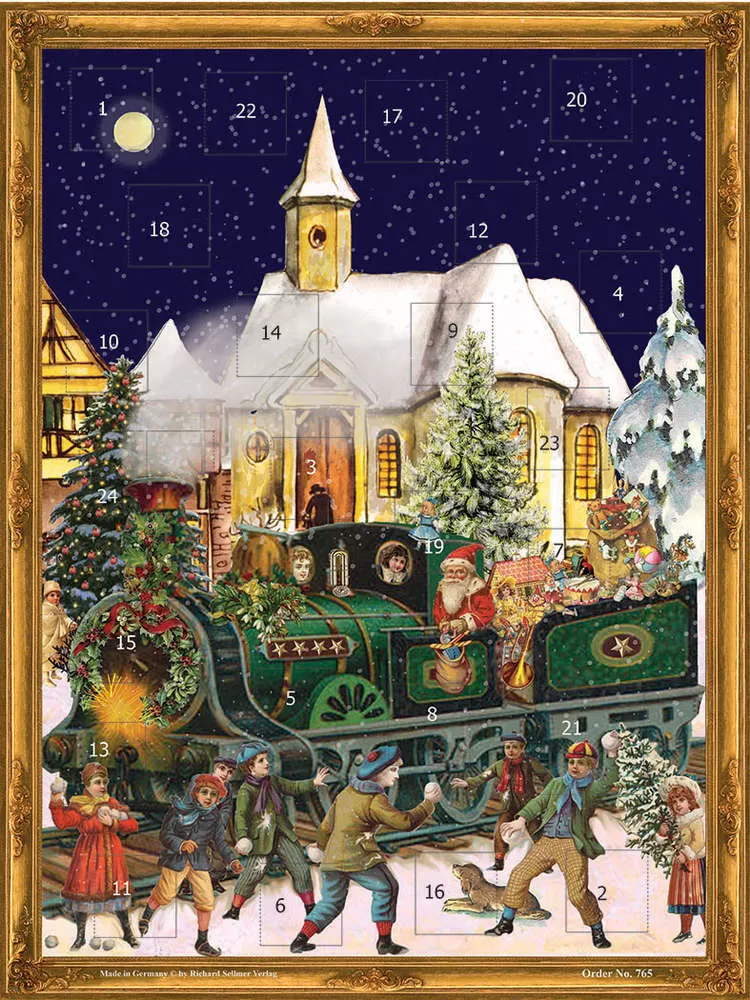 Large Traditional German Advent Calendars - Old World Victorian