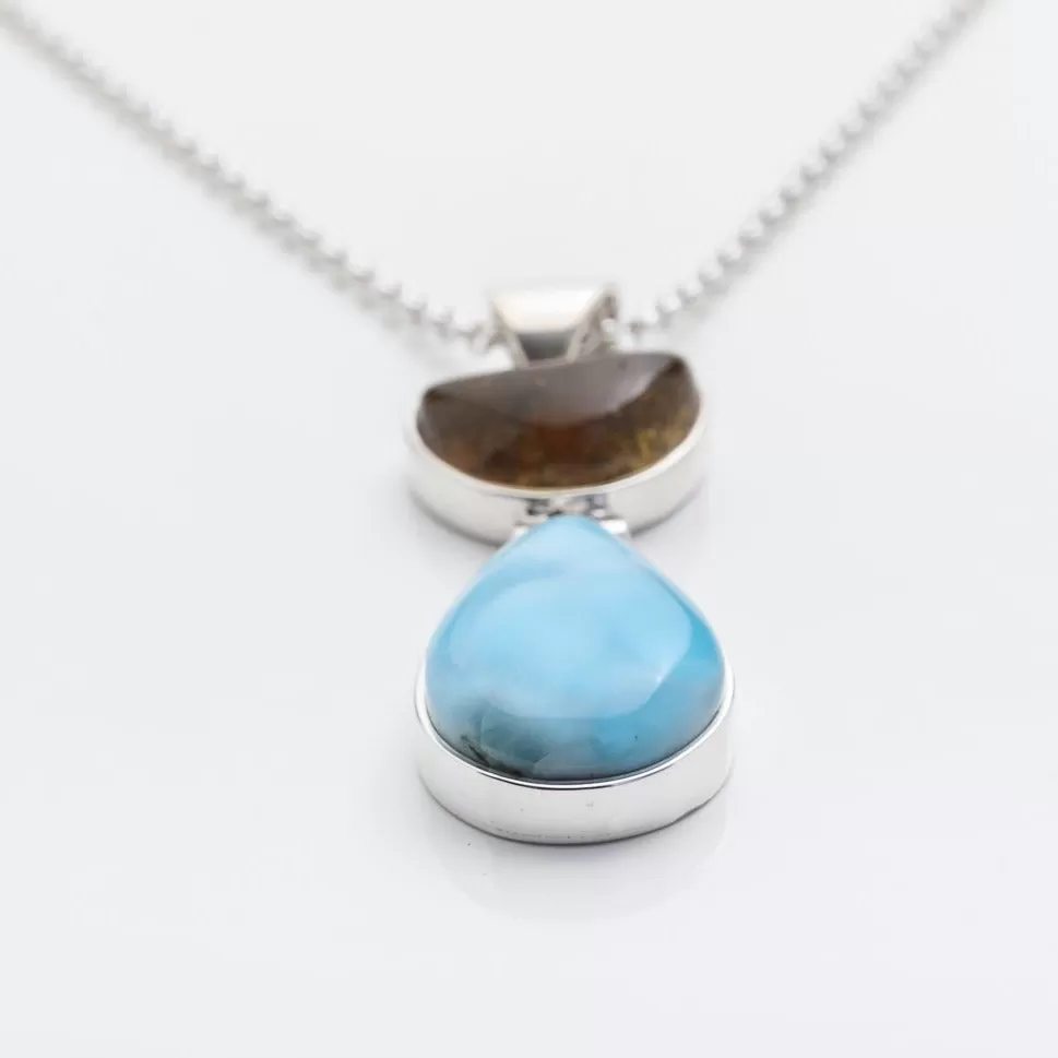 Larimar Amber Pendant Tai