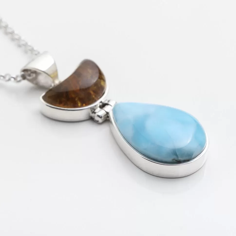 Larimar Amber Pendant Tai