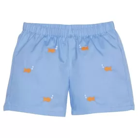 Little English - Embroidered Basic Short - Goldfish