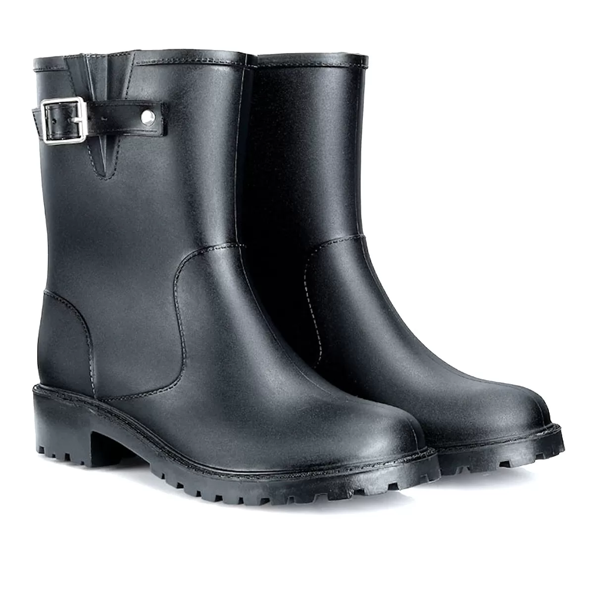 Logan Buckled Strap Waterproof Short Gumboots