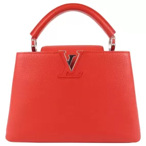 Louis Vuitton Red Taurillon Leather Capucines BB