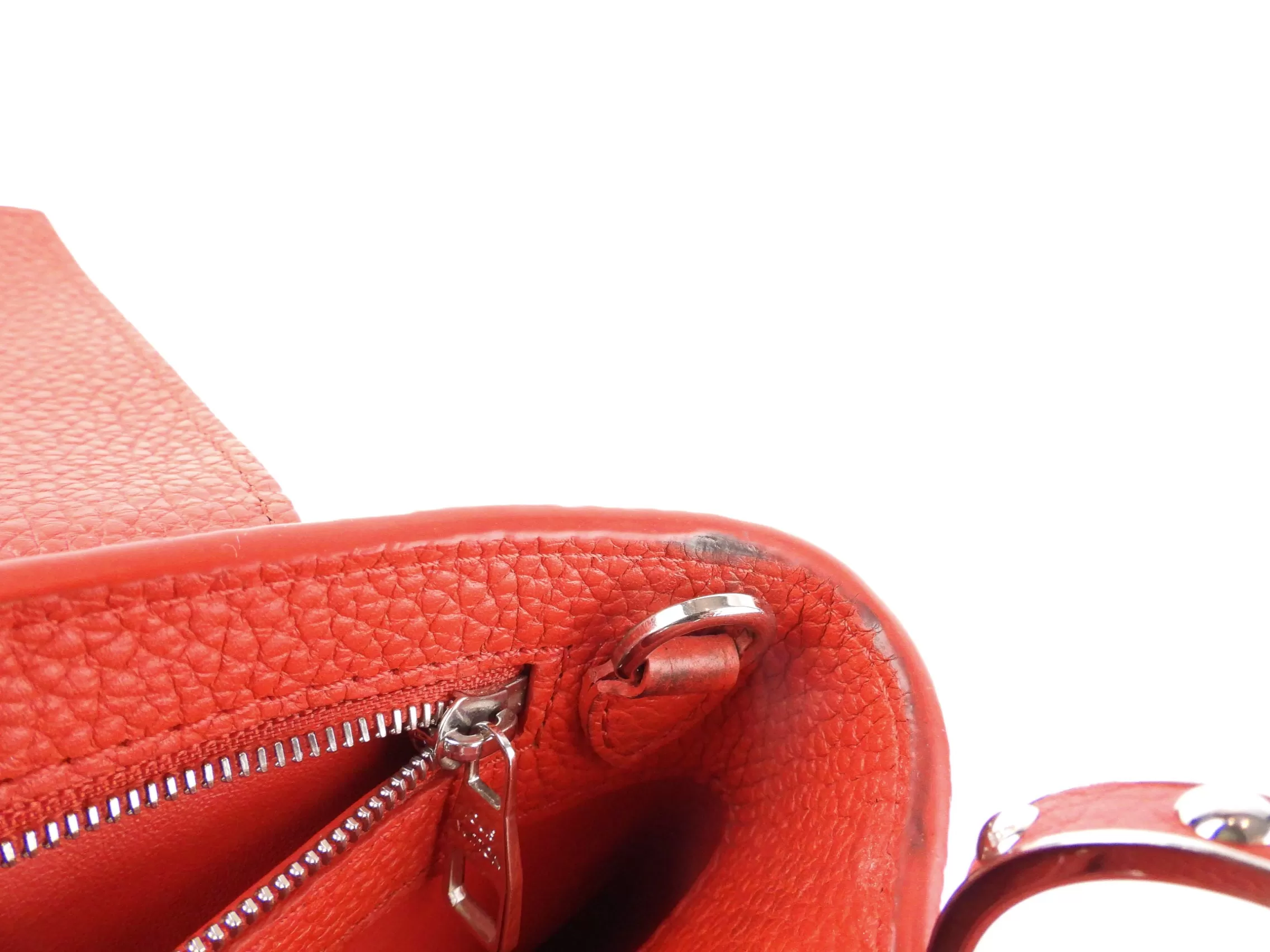 Louis Vuitton Red Taurillon Leather Capucines BB