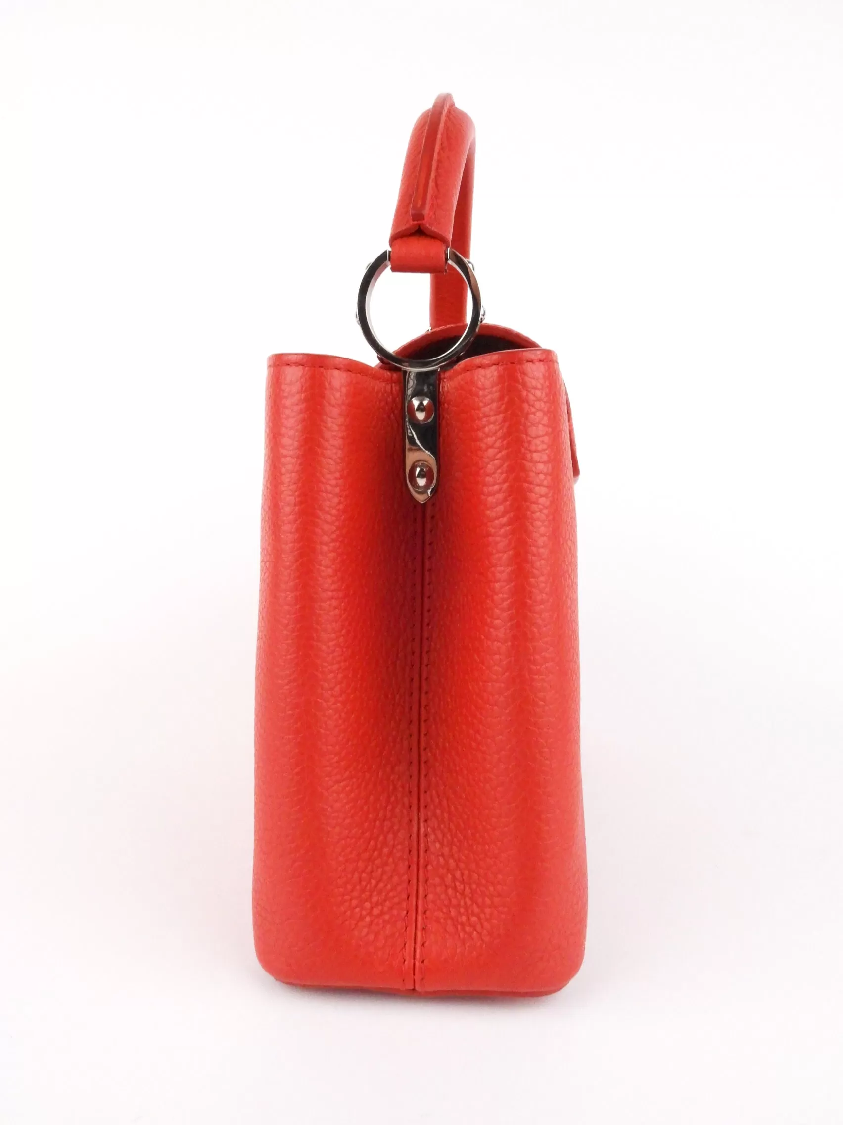 Louis Vuitton Red Taurillon Leather Capucines BB