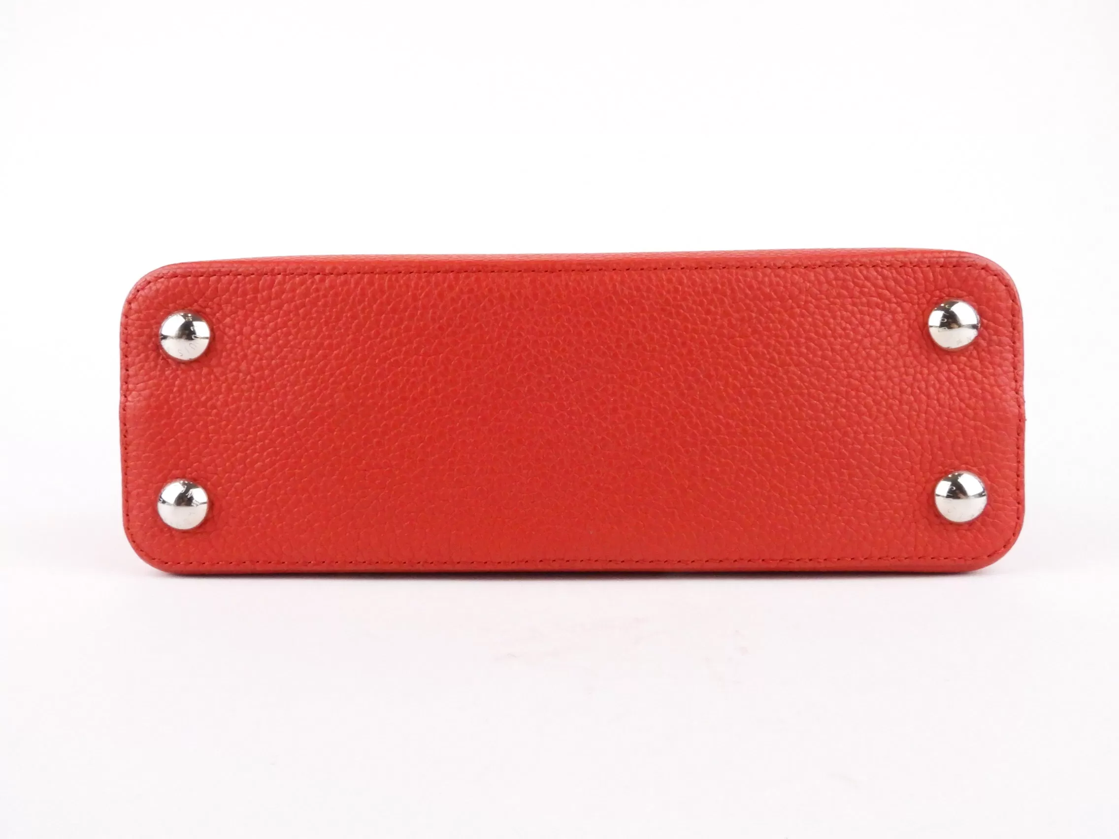 Louis Vuitton Red Taurillon Leather Capucines BB