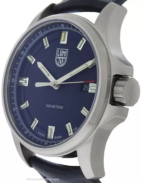 Luminox Mens Dress Field 1830 Series - Blue Dial - Blue Leather Strap - 200m