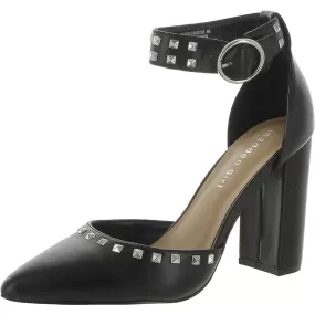 Madden Girl Womens Saaxon Faux Leather Studded Pumps