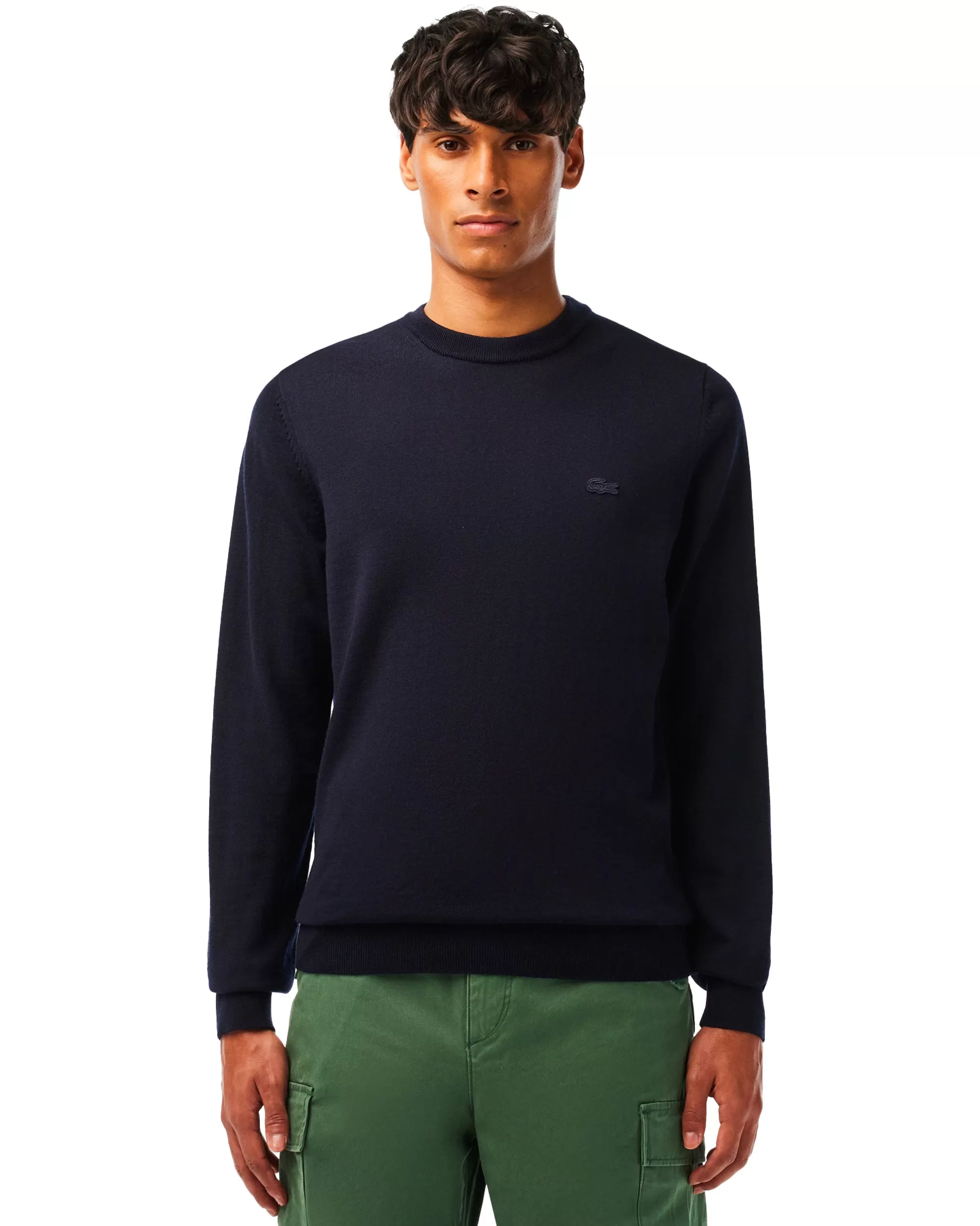 Maglione Uomo Lacoste Basic Blu