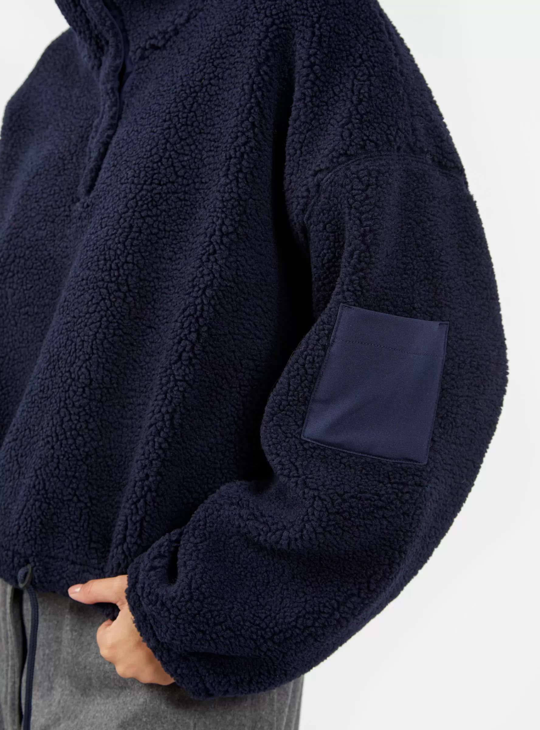 Marky Teddy Fleece Sweater Navy