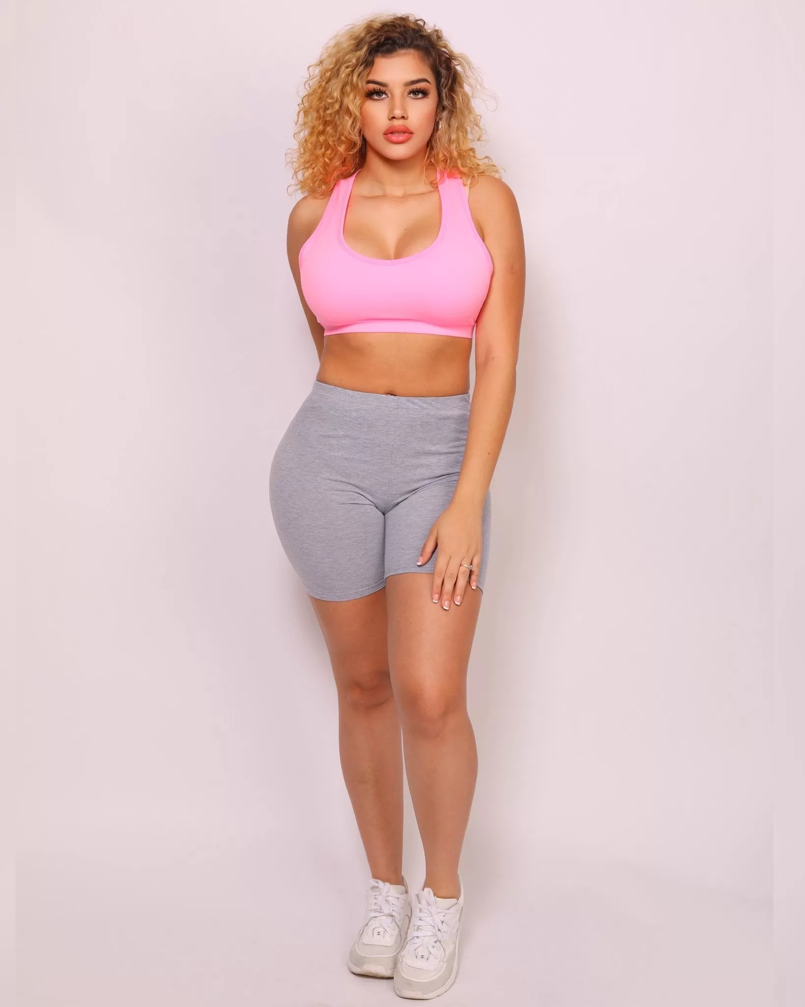 Mary Snoop Neck Seamless Tank Cropped Bra Top