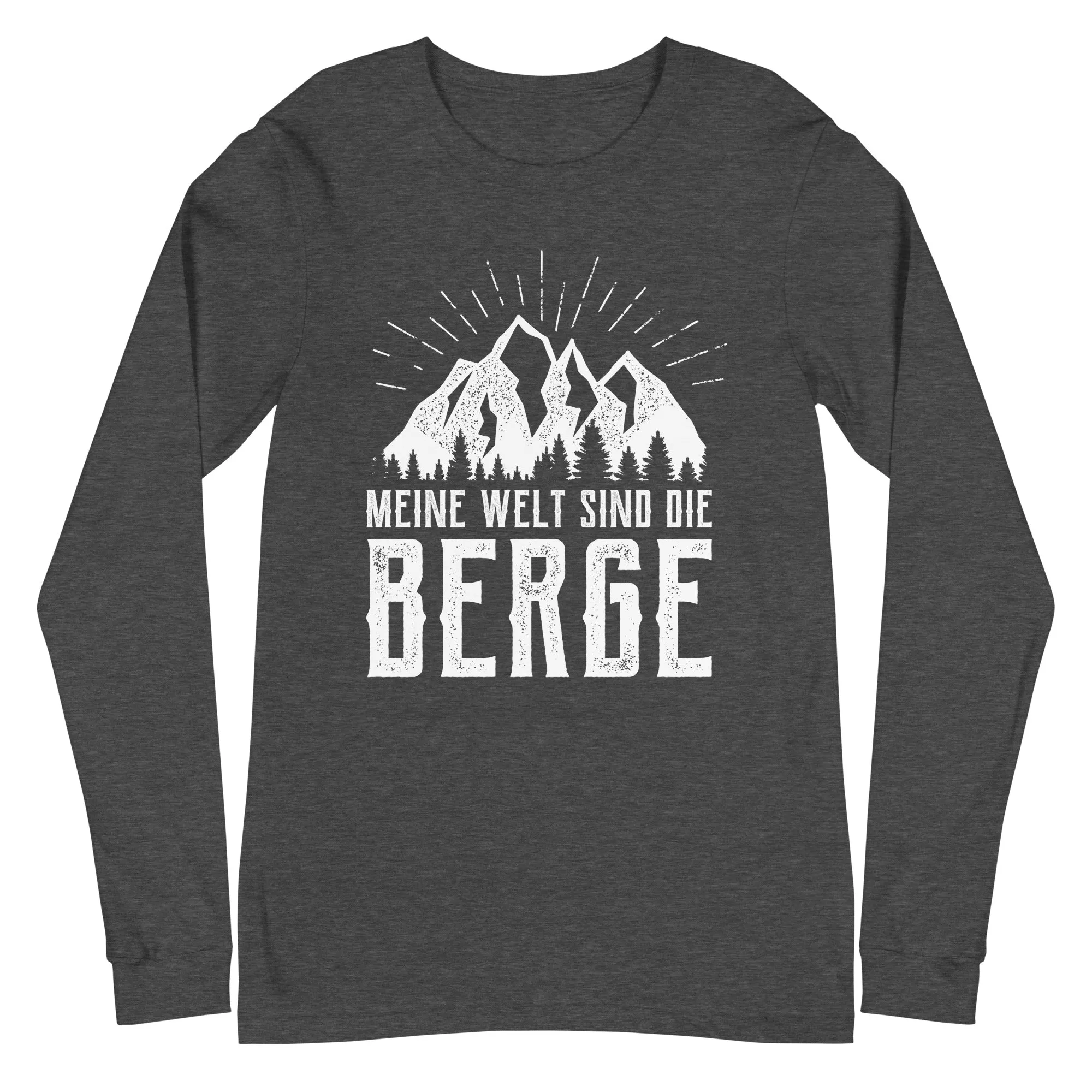 Meine Welt sind die Berge - Longsleeve (Unisex)