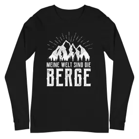 Meine Welt sind die Berge - Longsleeve (Unisex)