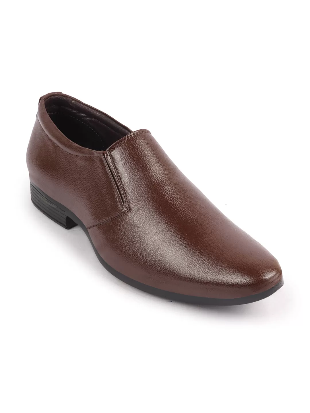 Men Brown Formal Office Slip On Shoes